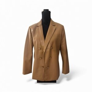 Anne Klein Camel Faux leather jacket
